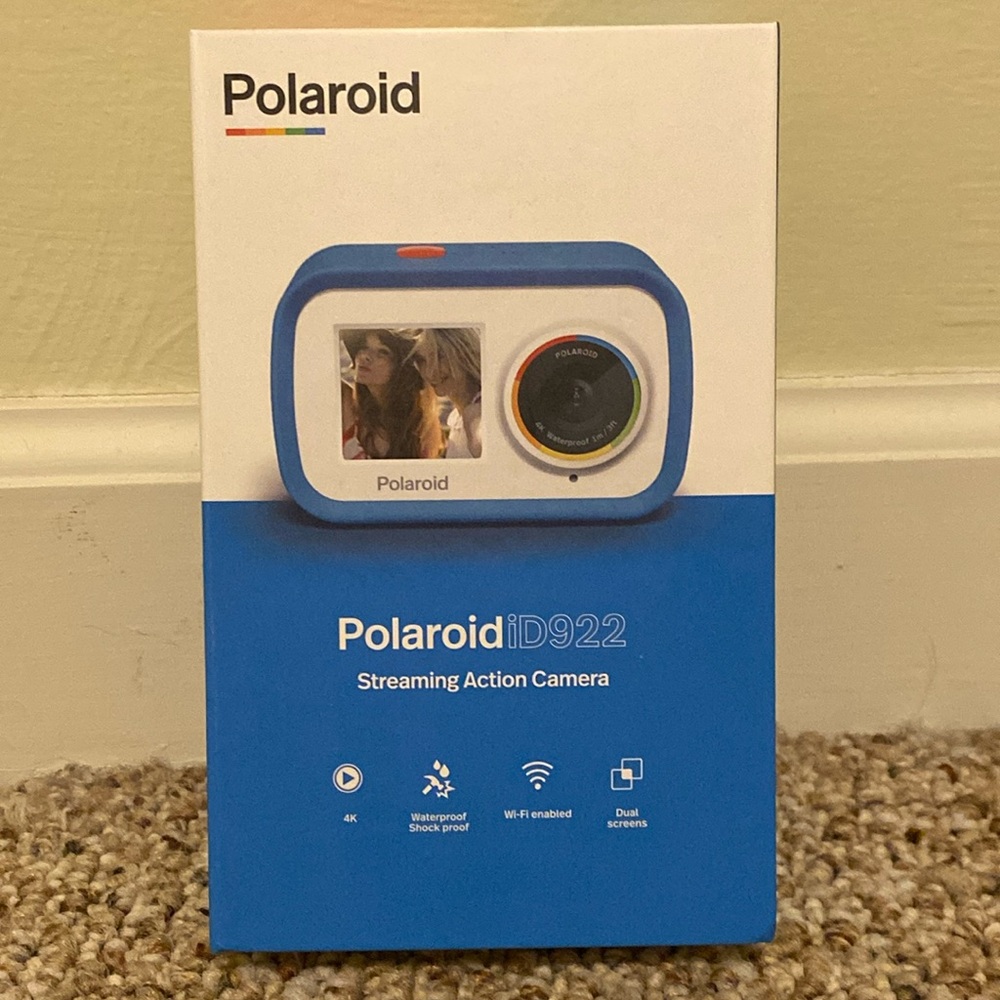 NWOT Polaroid iD922 Streaming Action Camera